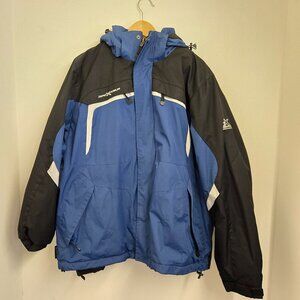 ZeroXposur Insulated Winter Coat- Size L, blue/black